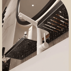 Smania Stensko stojalo nad pipo s priseskom TapRack | Organizator za kopalnico | Kopalniška polica