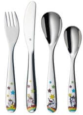 WMF 4-delni otroški jedilni set, motiv samorog (1286056040)