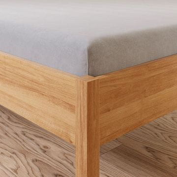 shumee DREAMY PREMIUM Jersey rjuha - svetlo siva - 160x200 cm