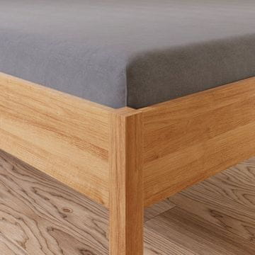 shumee DREAMY PREMIUM Jersey - sivo-šik - rjuha z elastiko 140x200 cm