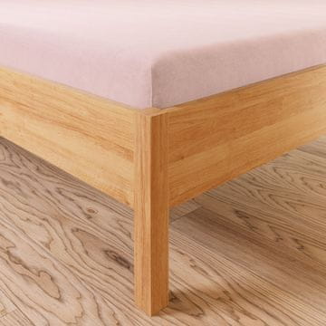 shumee DREAMY PREMIUM roza rjuha iz džersija, 90x200 cm