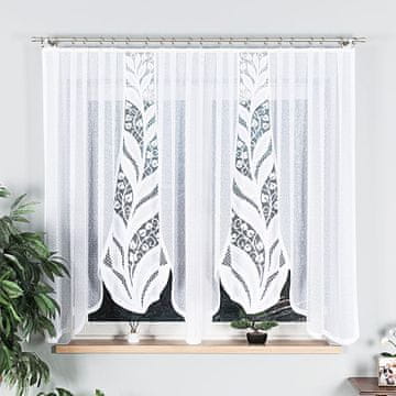 shumee MELANIA - Že izdelana žakard zavesa z izrezom na dnu - 300x160 cm