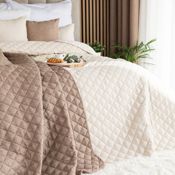 shumee Dekorativno pregrinjalo MOLLY - kremasta eleganca - 170x210 cm