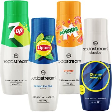 shumee Komplet sirupov za nasičevalec SODASTREAM Različni okusi Koncentrat 4 x 440 ml