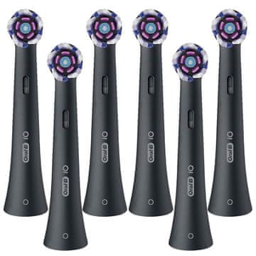 shumee 6x glava električne zobne ščetke Oral-B iO Radiant White, črna