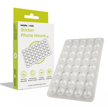 Mobile-origin Sticker Phone Mount O1, clear white