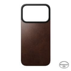 Nomad Magnetic Leather Back, rustic brown (Horween), Magsafe - iPhone 2025 Pro