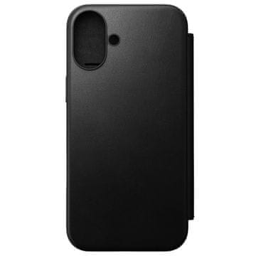 Nomad Modern Leather Folio, black - iPhone 16 Plus