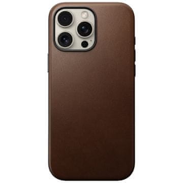 Nomad Modern Leather case, brown - iPhone 16 Pro Max