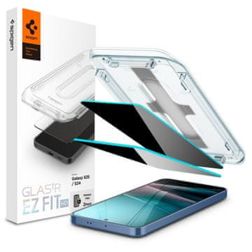Spigen Glass tR EZ Fit HD (Privacy) 2 Pack - Samsung Galaxy S 2025/S24
