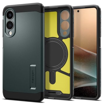 Spigen Tough Armor MagSafe, abyss green - Samsung Galaxy S25 Edge
