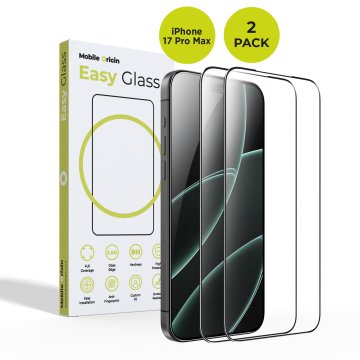 Mobile-origin EasyGlass iPhone 2025 Pro Max, 2 pack