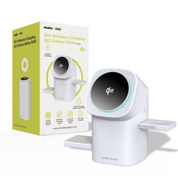 Mobile-origin 3in1 Wireless Charging Qi2 Station PW11, white