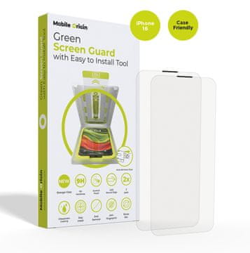 Mobile-origin Screen Guard with easy applicator, 2 pack - Phone 16