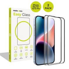 Mobile-origin EasyGlass iPhone 16e/14/13/13 Pro, 2 pack