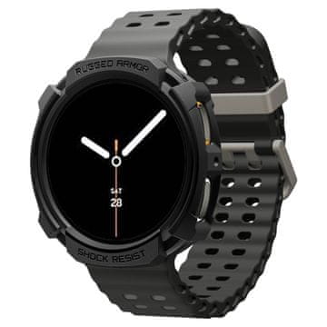 Spigen Rugged Armor, matte black - Samsung Galaxy Watch 8 (40mm)