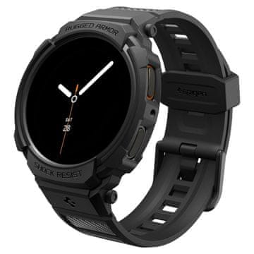 Spigen Rugged Armor Pro, matte black - Samsung Galaxy Watch 8 (44mm)