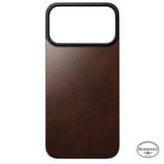 Nomad Magnetic Leather Back, rustic brown (Horween), Magsafe - iPhone 2025 Pro Max