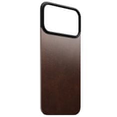 Nomad Magnetic Leather Back, rustic brown (Horween), Magsafe - iPhone 2025 Pro Max