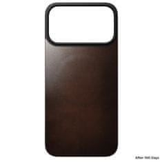 Nomad Magnetic Leather Back, rustic brown (Horween), Magsafe - iPhone 2025 Pro Max
