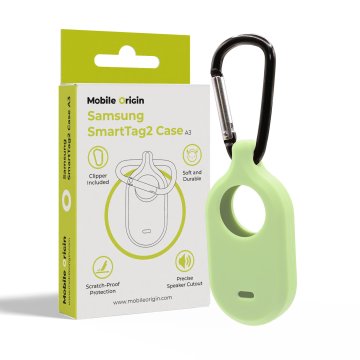 Mobile-origin Samsung SmartTag2 Case, fosfor green