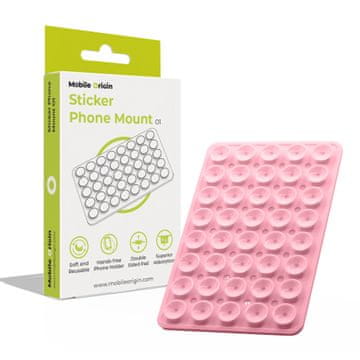 Mobile-origin Sticker Phone Mount O1, pink