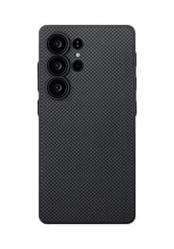 Pitaka PIN Button Case, Black/Grey Plain - Samsung Galaxy S25 Ultra