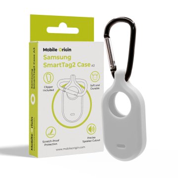 Mobile-origin Samsung SmartTag2 Case, white
