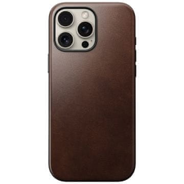 Nomad Modern Leather Case, rusctic brown, iPhone 16 Pro Max | Horween