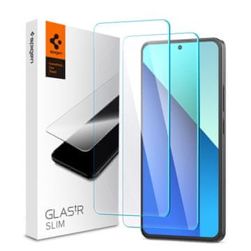 Spigen Glass tR Slim 2 Pack - Xiaomi Redmi Note 13