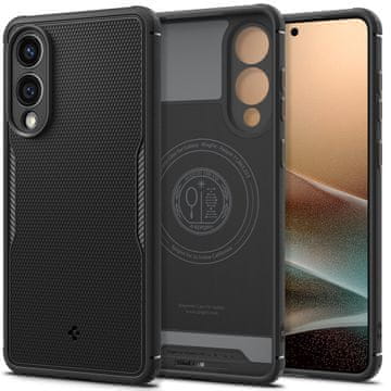 Spigen Core Armor MagSafe, matte black - Samsung Galaxy S25 Edge