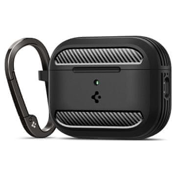 Spigen Rugged Armor, matte black - AirPods Pro 2025