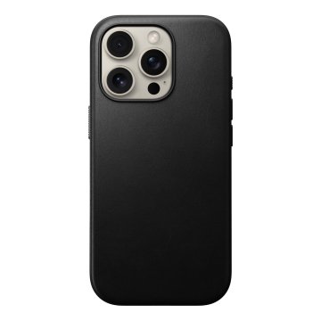 Nomad Modern Leather case, black - iPhone 16 Pro