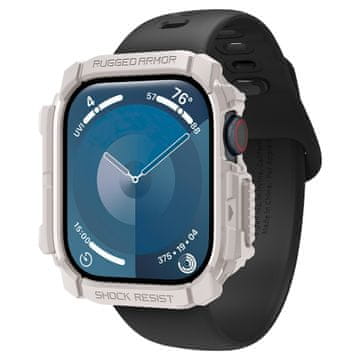 Spigen Rugged Armor, dune beige - Apple Watch 2024 46mm