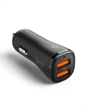 Spigen Essential 30W Car Charger EV302, black