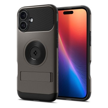 Spigen Slim Armor MagSafe, gunmetal - iPhone 16