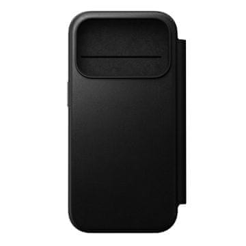 Nomad Modern Leather Folio, black - iPhone 2025 Pro