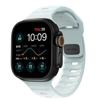Nomad Sport Strap, Ice Blue Glow - Apple Watch 49mm/46mm/45mm/44mm/42mm