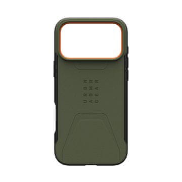UAG Civilian Magsafe,Olive/Orange - iPhone 2025 Pro Max