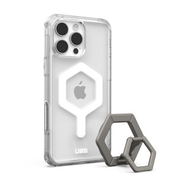 UAG Plyo Magsafe, Ice White/Titanium Stand - iPhone 16 Pro Max