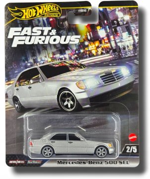 shumee Hot Wheels Premium Mercedes-Benz 500 SEL HITRIČNI IN DRZNI 1:64 2024