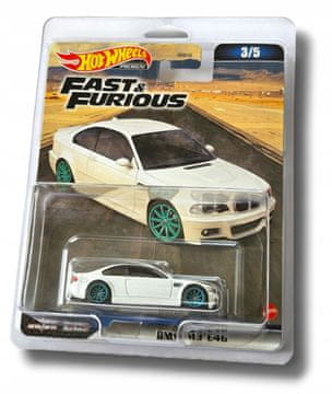 Hot Wheels Hot Wheels Premium BMW M3 E46 + ZAŠČITNIK - HITRIČNI IN DRZNI 1:64