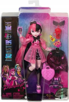 shumee PUNČKA MONSTER HIGH DRACULAURA + dodatki HHK51