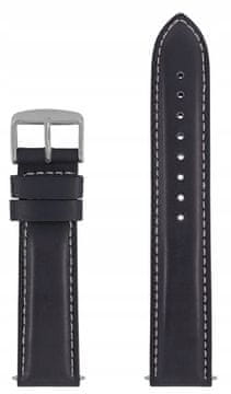 shumee Usnjen pašček Zeppelin črne barve 22 mm 76147644767886448680