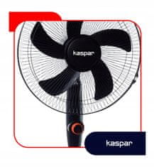 shumee TALNI STOJEČI VENTILATOR 40 W VENTILATOR CIRKULATOR TIH MOČAN ČRN 36 cm