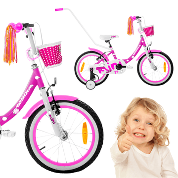 shumee OTROŠKO KOLO 16 PALCEV TABOU MINI ALUMINIJASTO ZA DEKLICO, LAHKO