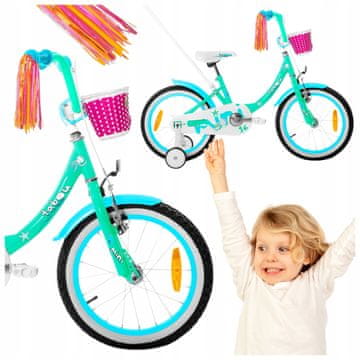 shumee OTROŠKO KOLO 16 PALCEV TABOU MINI ALUMINIJASTO KOLO ZA DEKLICO, LAHKO