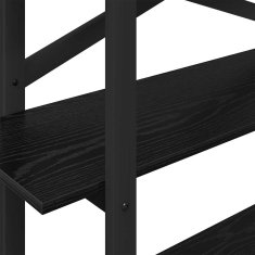 Vidaxl Knjižna polica Črna Orehovina 100 x 33,5 x 102 cm