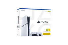 PlayStation 5 E Chassis igralna konzola, 1 TB + PS5 Dualsense White brezžični kontroler