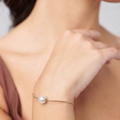 Brosway Očarljiva pozlačena zapestnica s sintetičnim biserom Perfect BPC53